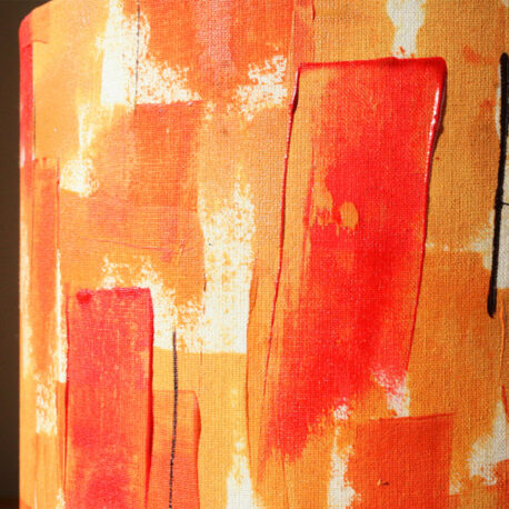 Handpainted Abstract Retro: Flame detail