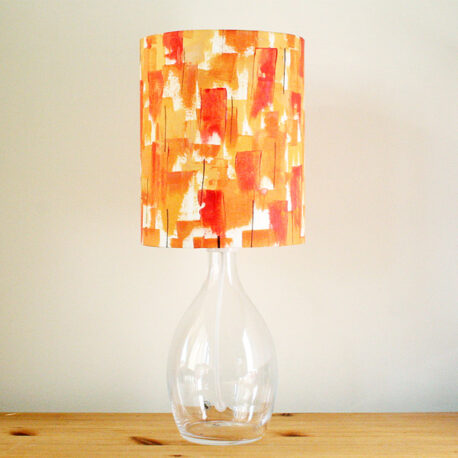 Handpainted Abstract Retro: Flame