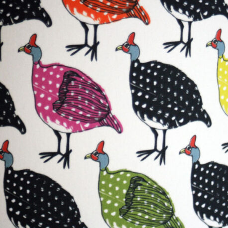 Guineafowl stand lampshade detail